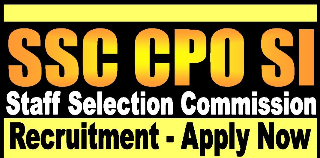 SSC Sub Inspector CPO SI Recruitment 2026 Apply Online for 1871 Post